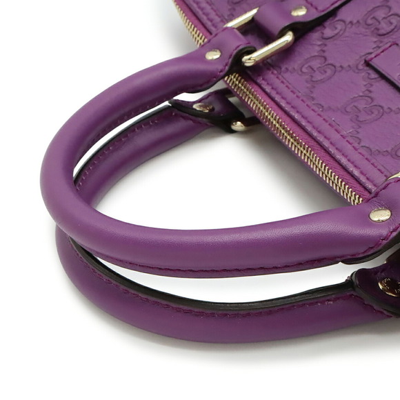 GUCCI Guccissima handbag in leather and purple, 265697 - Picture 5 of 9